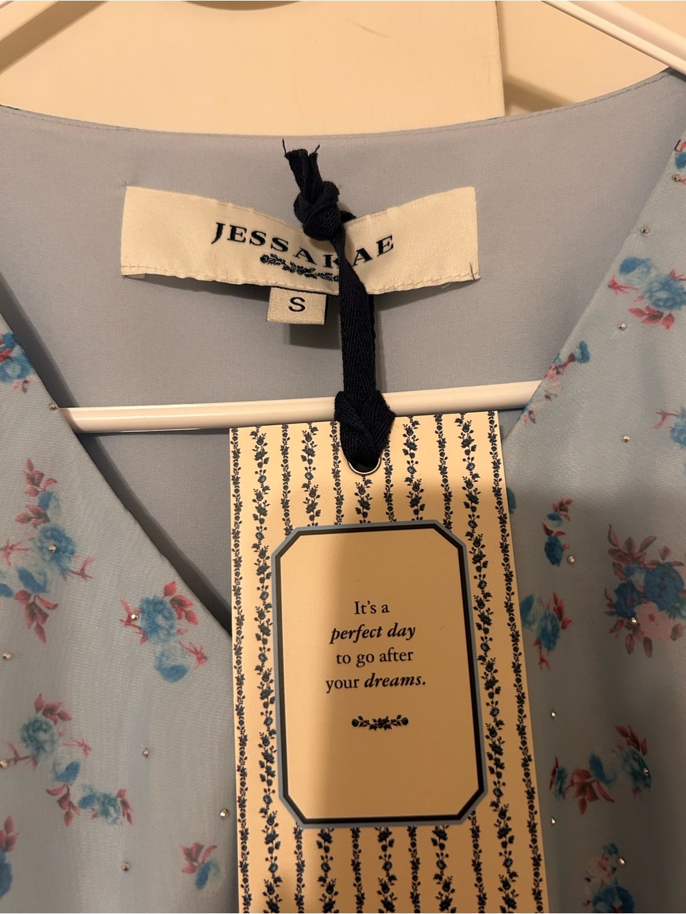 JessaKae Light Blue Floral Maxi Dress